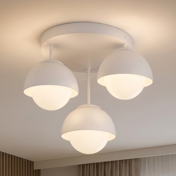 BRILAGI - Плафонен полилей COSMO 3xE27/60W/230V бял/златен
