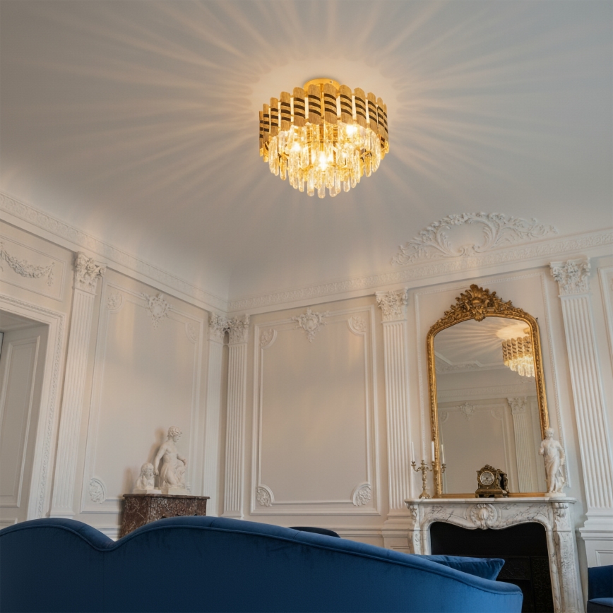 Brilagi - Плафонен полилей CRISTAL 5xE14/40W/230V Ø 38 см