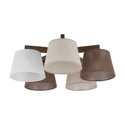 Brilagi - Плафонен полилей LATTE 5xE27/15W/230V бор/микс