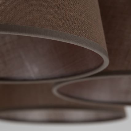 Brilagi - Плафонен полилей LATTE 5xE27/15W/230V бор/кафяв