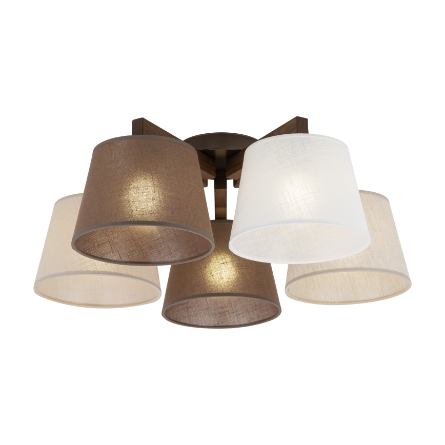 Brilagi - Плафонен полилей LATTE 5xE27/60W/230V бор/микс