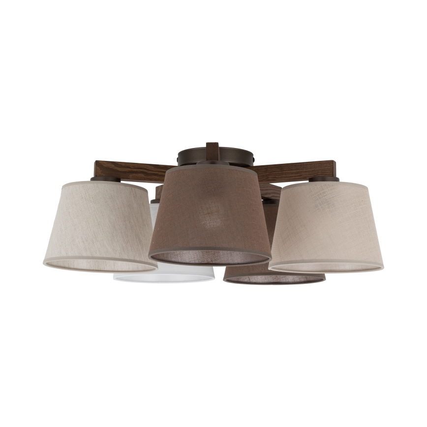 Brilagi - Плафонен полилей LATTE 5xE27/60W/230V бор/микс