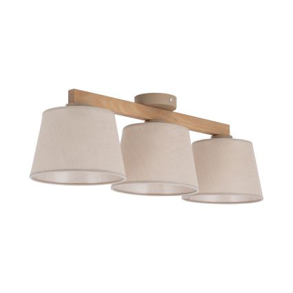 Brilagi - Плафонен полилей LATTE SABIA, 3xE27/60W/230V, бор/бежов