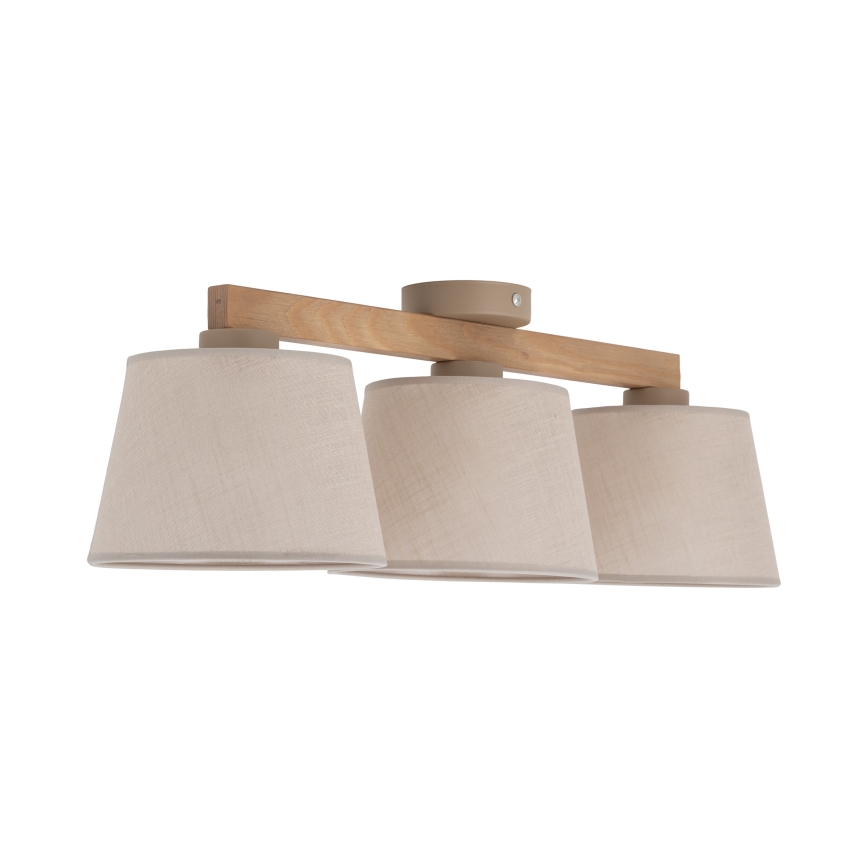 Brilagi - Плафонен полилей LATTE SABIA, 3xE27/60W/230V, бор/бежов