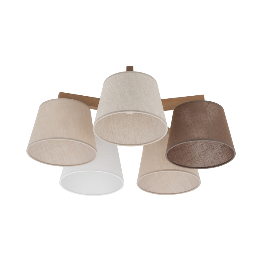 Brilagi - Плафонен полилей LATTE SABIA 5xE27/15W/230V бор/микс