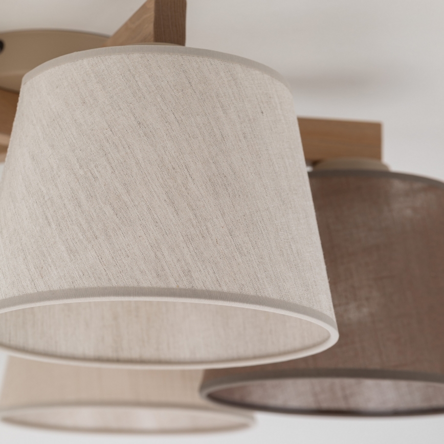 Brilagi - Плафонен полилей LATTE SABIA 5xE27/15W/230V бор/микс