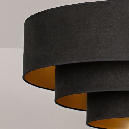 Brilagi - Плафонен полилей LUNETA, 3xE27/60W/230V, диаметър 80 см, черно/златно