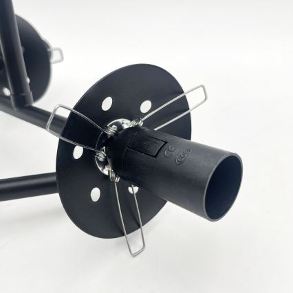 Brilagi - Плафонен полилей MALIVA 3xE14/15W/230V черен/бял