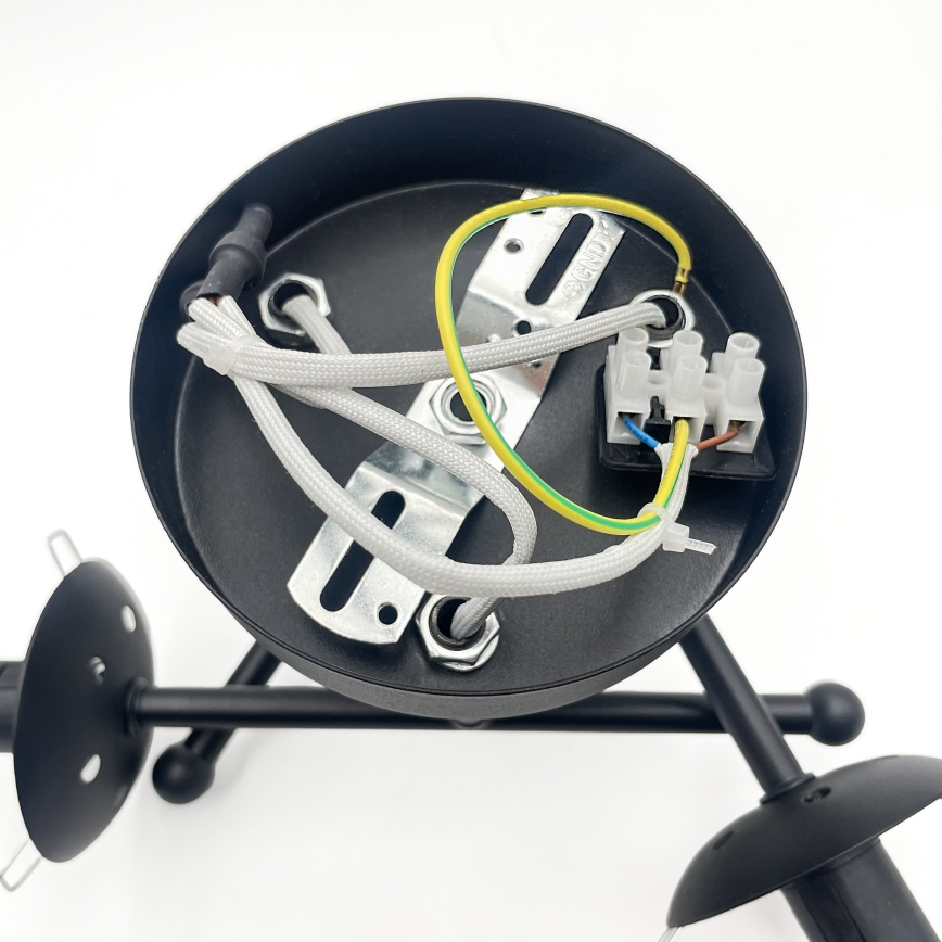 Brilagi - Плафонен полилей MALIVA 3xE14/15W/230V черен/бял