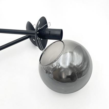 Brilagi - Плафонен полилей MALIVA 4xE14/15W/230V черен/опушен