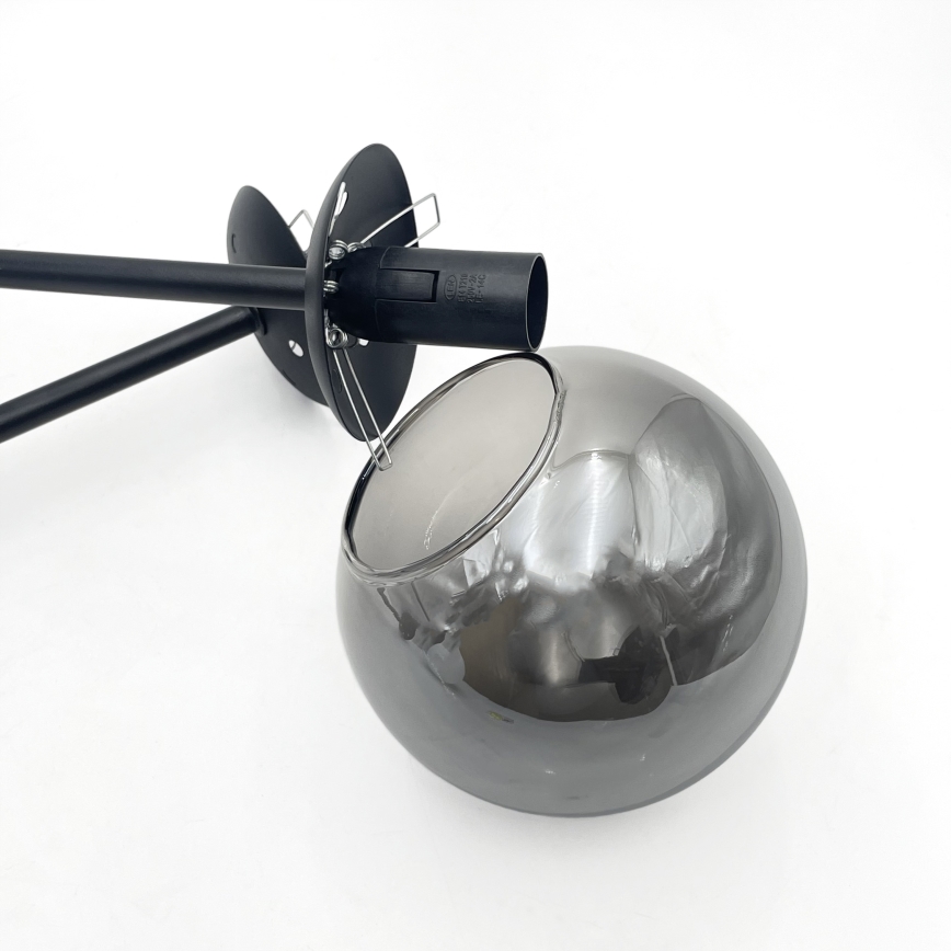 Brilagi - Плафонен полилей MALIVA 4xE14/15W/230V черен/опушен