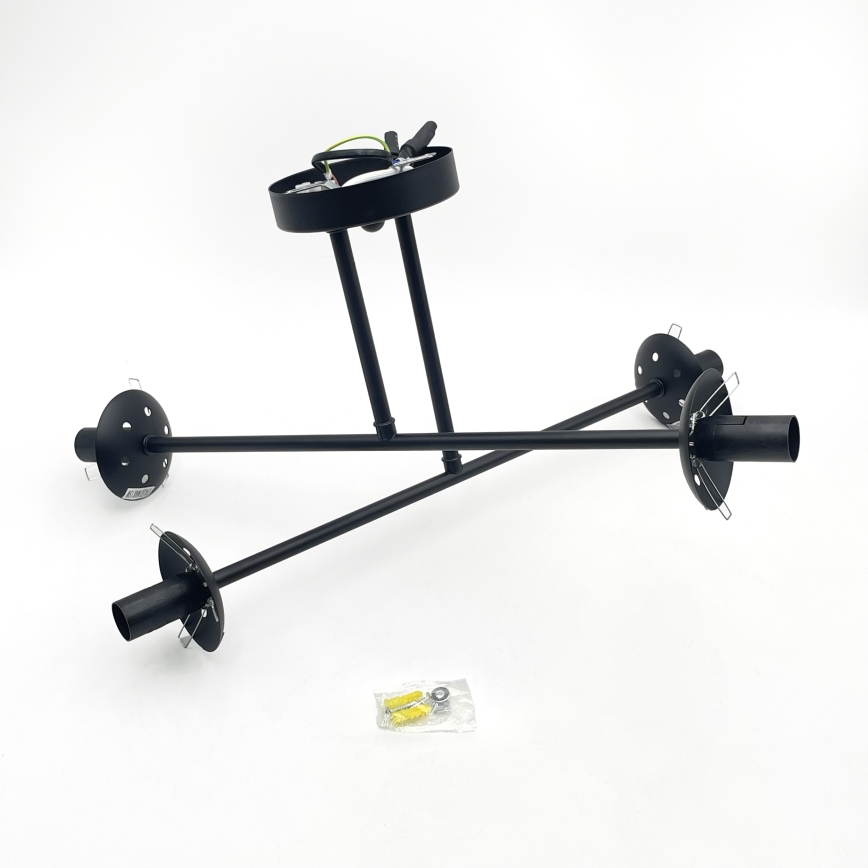 Brilagi - Плафонен полилей MALIVA 4xE14/15W/230V черен/опушен