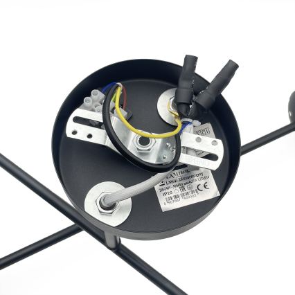 Brilagi - Плафонен полилей MALIVA 4xE14/15W/230V черен/опушен