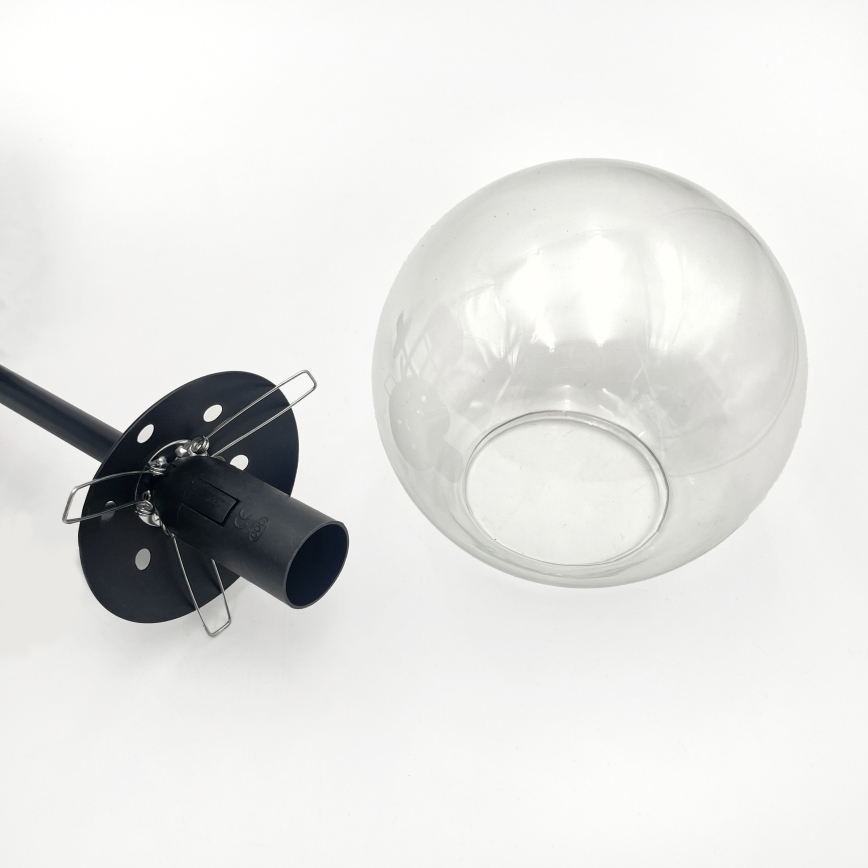 Brilagi - Плафонен полилей MALIVA 4xE14/15W/230V черен/прозрачен