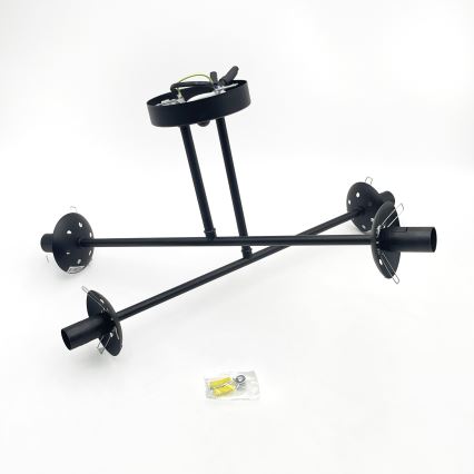 Brilagi - Плафонен полилей MALIVA 4xE14/15W/230V черен/прозрачен