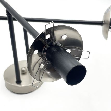 Brilagi - Плафонен полилей MALIVA 4xE14/15W/230V матов хром/димчато