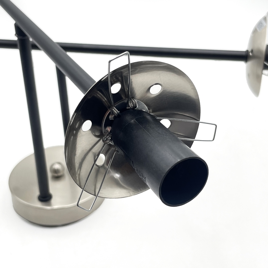 Brilagi - Плафонен полилей MALIVA 4xE14/15W/230V матов хром/димчато