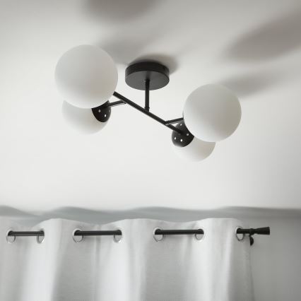 Brilagi - Плафонен полилей MALONY 4xE14/20W/230V черен