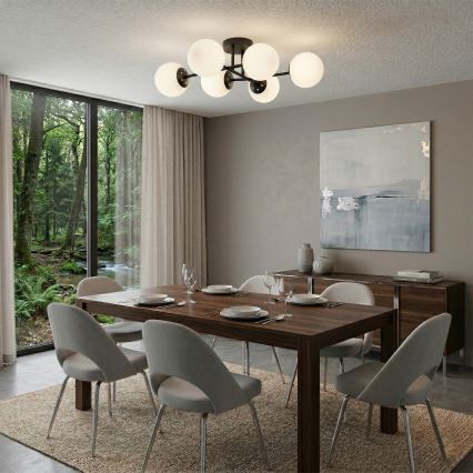 Brilagi - Плафонен полилей MALONY 6xE14/20W/230V черен