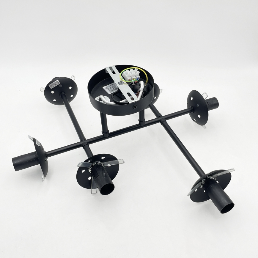 Brilagi - Плафонен полилей MALONY 6xE14/20W/230V черен