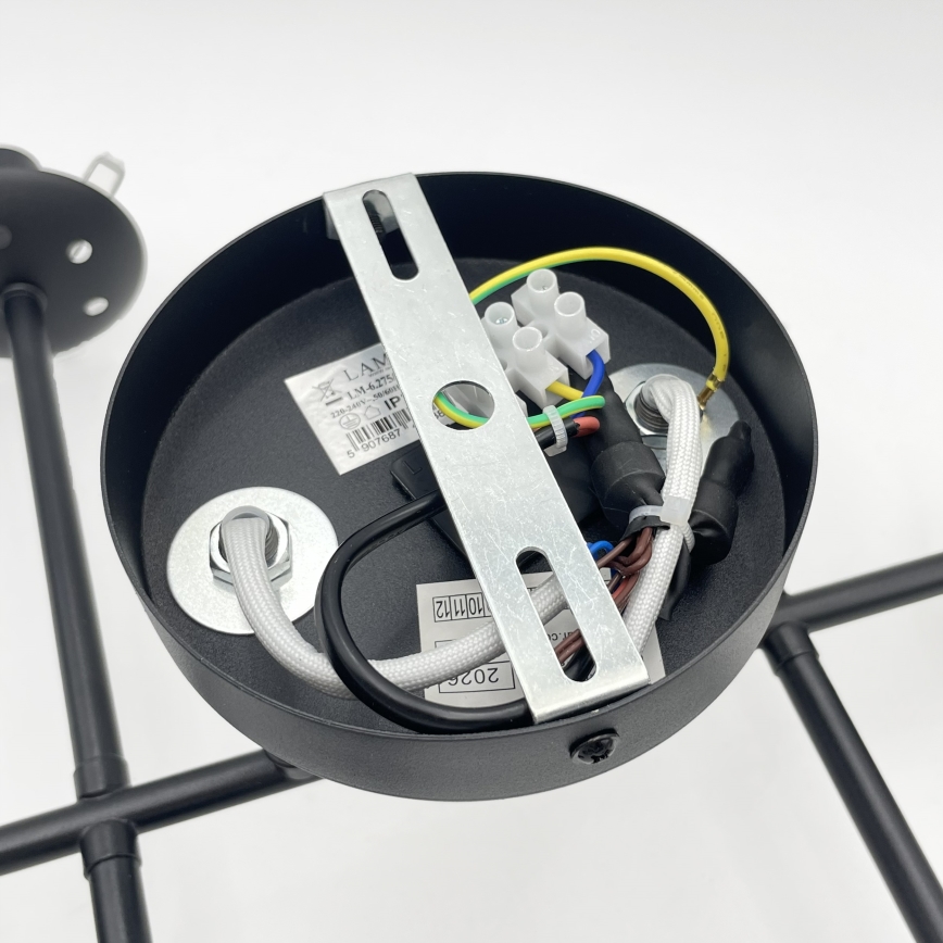 Brilagi - Плафонен полилей MALONY 6xE14/20W/230V черен