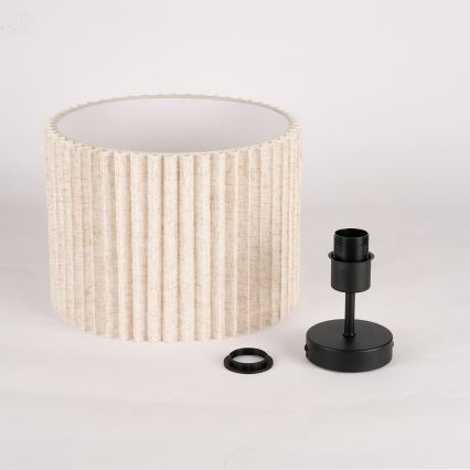 Brilagi - Плафонен полилей NORDIC WAVE 1xE27/15W/230V Ø 32 см лен/черен