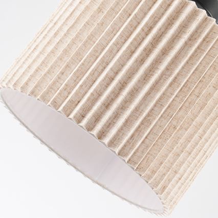 Brilagi - Плафонен полилей NORDIC WAVE 1xE27/15W/230V Ø 32 см лен/черен