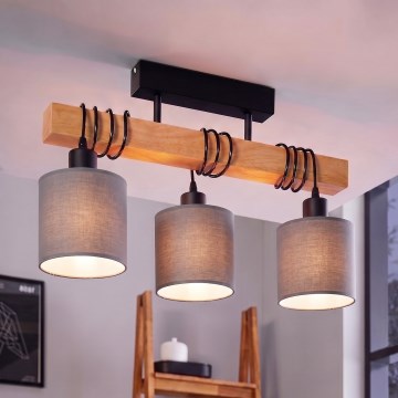Brilagi - Плафонен полилей NUBILA 3xE27/60W/230V бор/светлосив