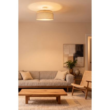 Brilagi - Плафонен полилей PADOVA 1xE27/60W/230V Ø 40 cm бежов