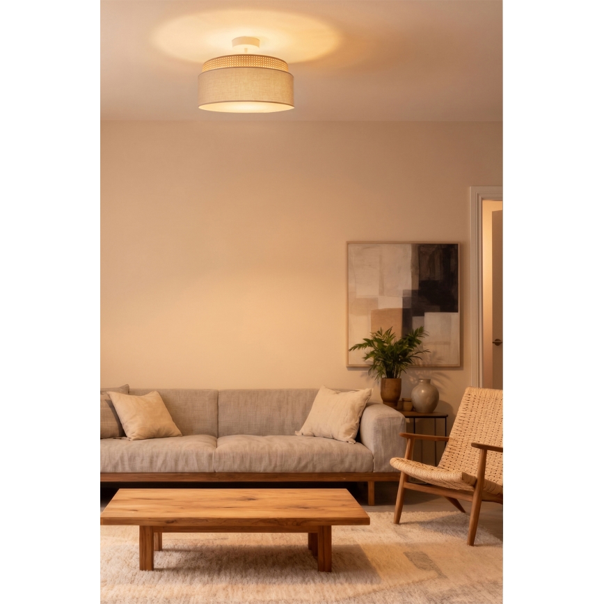 Brilagi - Плафонен полилей PADOVA 1xE27/60W/230V Ø 40 cm бежов