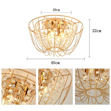 Brilagi - Плафонен полилей VASTERAS 4xE14/40W/230V Ø 45 см