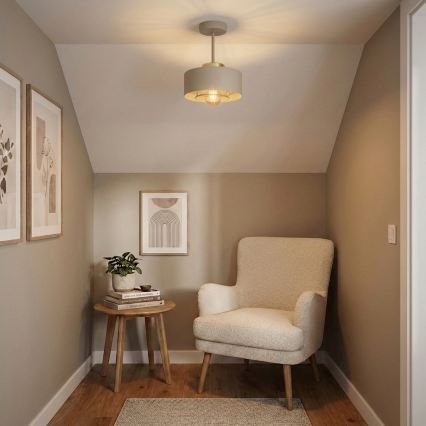 Brilagi - Плафониера 1xE27/60W/230V бежова/златна