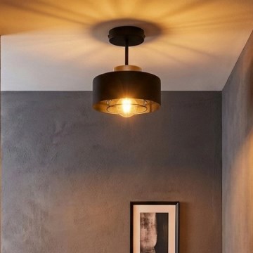 Brilagi - Плафониера 1xE27/60W/230V черна/златна