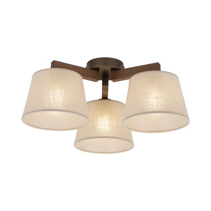 Brilagi - Плафониера LATTE 3xE27/60W/230V бор/бежова