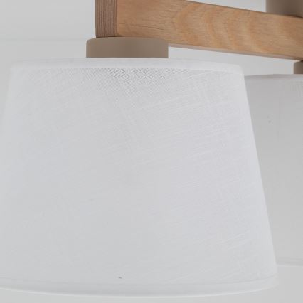 Brilagi - Плафониера LATTE SABIA 3xE27/15W/230V бор/бял