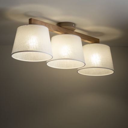 Brilagi - Плафониера LATTE SABIA 3xE27/60W/230V бор/бял