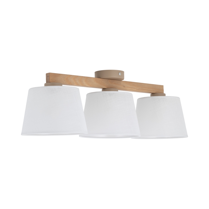 Brilagi - Плафониера LATTE SABIA 3xE27/60W/230V бор/бял