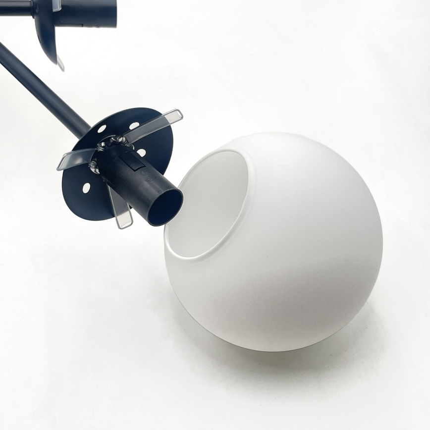 Brilagi - Плафониера MALIVA 6xE14/15W/230V черна/бяла