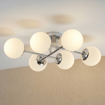 Brilagi - Плафониера MALONY 6xE14/20W/230V лъскав хром