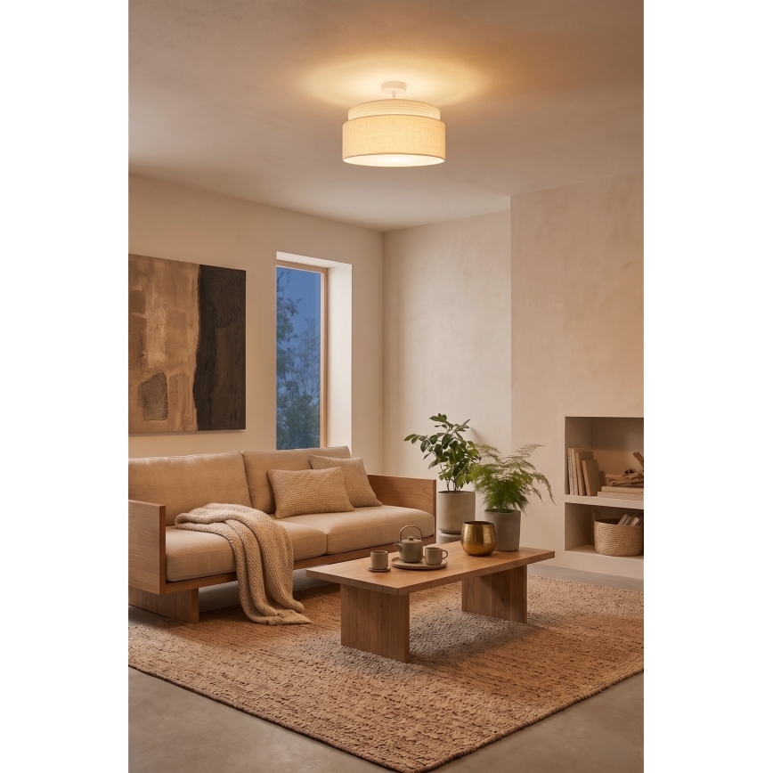 Brilagi - Плафониера PADOVA 1xE27/60W/230V Ø 40 см кремава