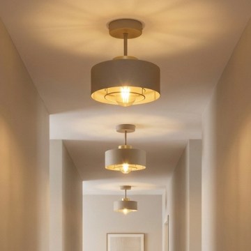 Brilagi - Плафониера SPRING 1xE27/60W/230V бежова/златна