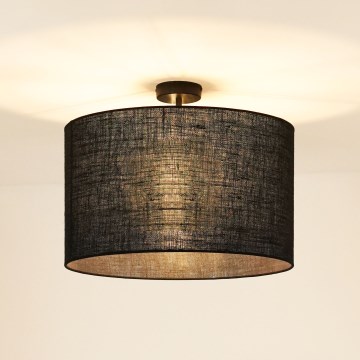 Brilagi - Плафониера TUBES ROLLER 1xE27/15W/230V Ø 50 см, черна