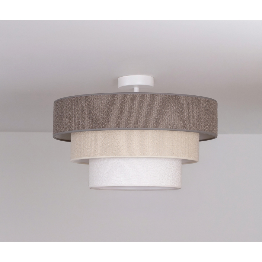 Brilagi - Плафонна лампа LUNETA, повърхностно монтирана, 1xE27/60W/230V, Ø 40 см, сив/кремав/бял