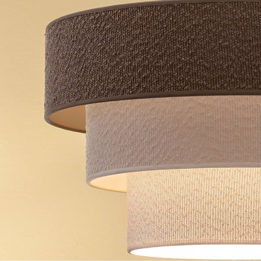 Brilagi - Плафонна лампа LUNETA, повърхностно монтирана, 1xE27/60W/230V, Ø 40 см, сив/кремав/бял