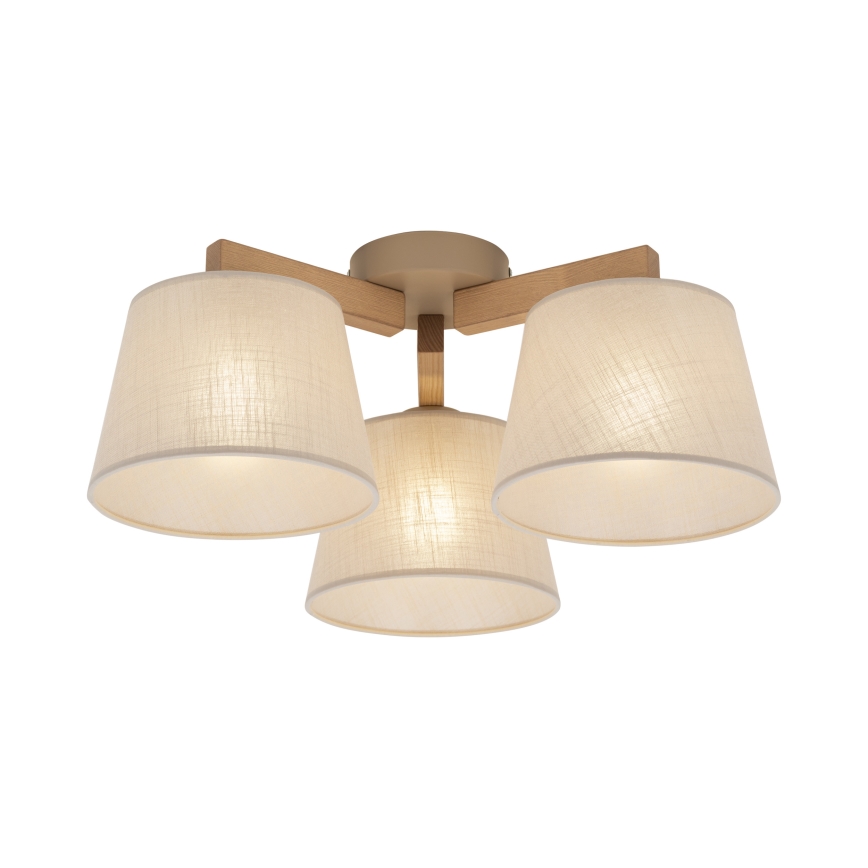 Brilagi - Плафонна люстра LATTE SABIA 3xE27/60W/230V бор/бежов