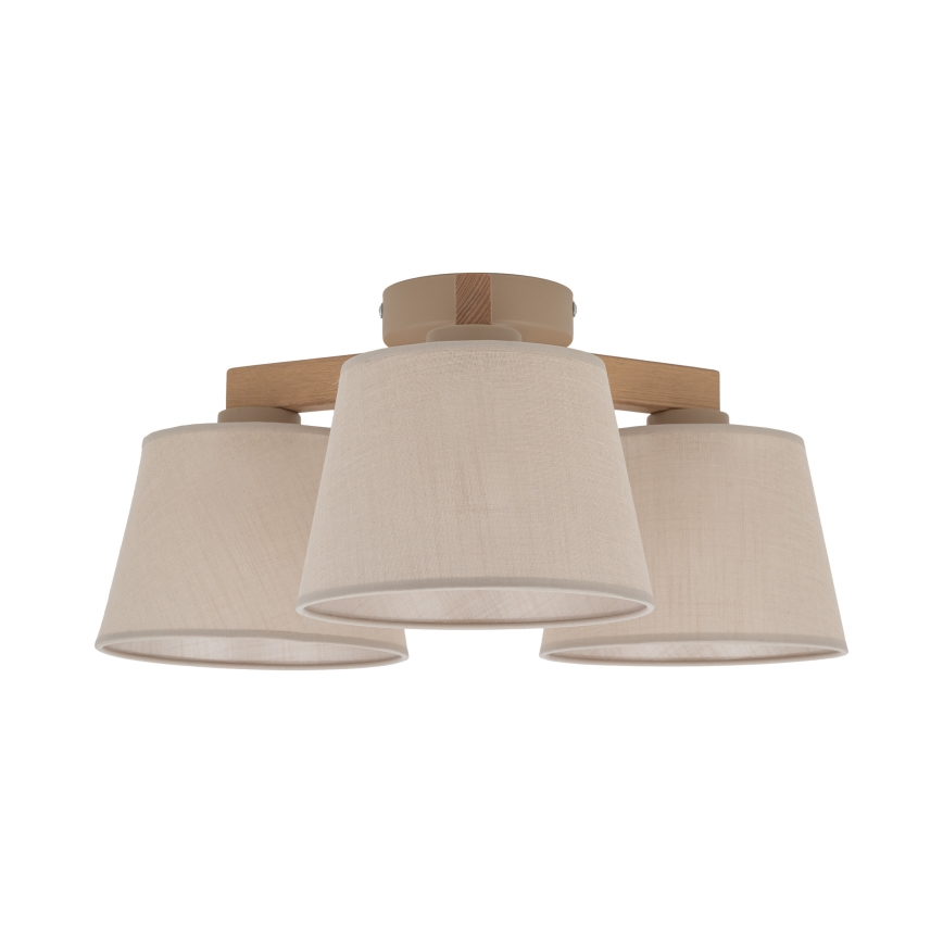 Brilagi - Плафонна люстра LATTE SABIA 3xE27/60W/230V бор/бежов