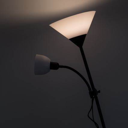 Brilagi - Подова лампа ARIANA 1xE27/100W/230V + 1xE14/25W черна