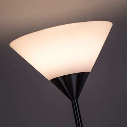 Brilagi - Подова лампа ARIANA 1xE27/100W/230V + 1xE14/25W матов хром