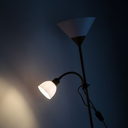 Brilagi - Подова лампа ARIANA 1xE27/100W/230V + 1xE14/25W златна