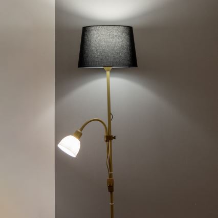 Brilagi - Подова лампа CERIA 1xE27/100W/230V + 1xE14/25W златиста/черна